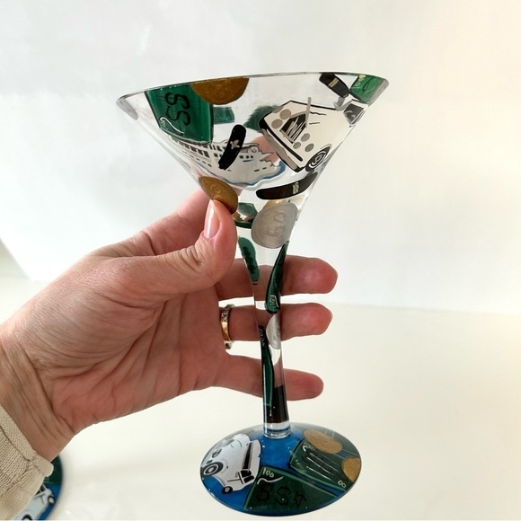 2x Millionaires Martini glass by Lolita made in USA - Picture 5 of 5